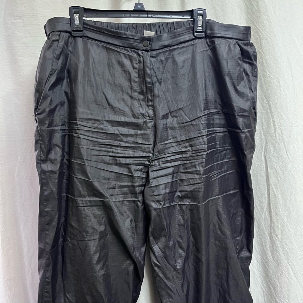 VTG Neiman Marcus Exclusive 1X Black Windbreaker Pants